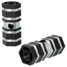 VHBW 2x Lábtartó Kerékpárhoz, BMX, Hegyi Kerékpár - BMX Csapok, 6,6 x 2,5 cm, Fekete