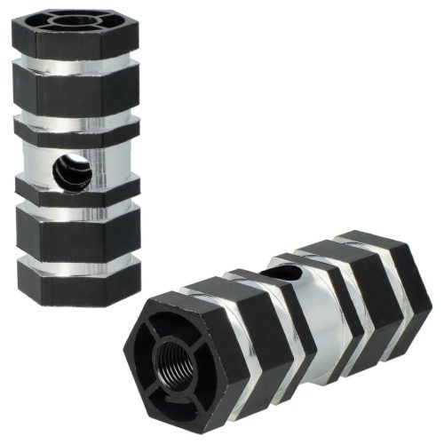 VHBW 2x Lábtartó Kerékpárhoz, BMX, Hegyi Kerékpár - BMX Csapok, 6,6 x 2,5 cm, Fekete