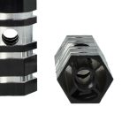 VHBW 2x Lábtartó Kerékpárhoz, BMX, Hegyi Kerékpár - BMX Csapok, 6,6 x 2,5 cm, Fekete