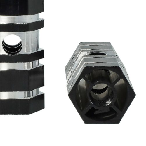 VHBW 2x Lábtartó Kerékpárhoz, BMX, Hegyi Kerékpár - BMX Csapok, 6,6 x 2,5 cm, Fekete