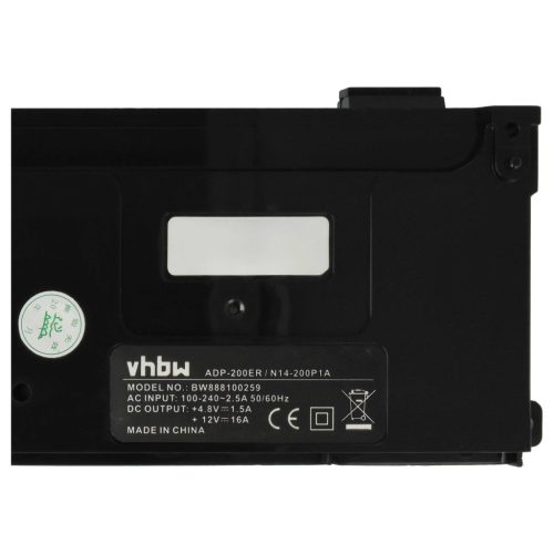 VHBW Hálózati adapter Sony ADP-200ER, N14-200P1A helyett - Beépített tápegység