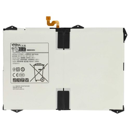 VHBW Tablet Akku für Samsung EB-BT825ABE, EB-BT825ABA, GH43-04702A - 6000 mAh 3,8 V Li-Ion