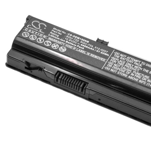 VHBW Notebook Battery Dell 0HC26Y, 0F681T, 0D951T, 312-0207, 0W3VX3 - 4400 mAh 10.8 V Li-Ion, black