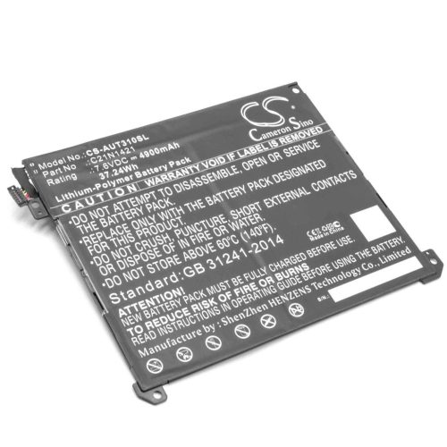 Tabletta akkumulátor Asus C21N1421, 0B200-01520000 - 4900 mAh 7,6 V Li-polymer