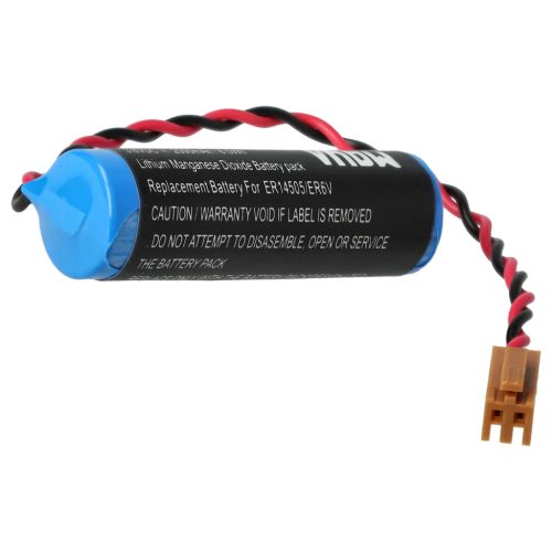 VHBW CNC Controller Battery Toshiba ER6V, JAE2P - 2000 mAh 3.6 V Li-MnO2