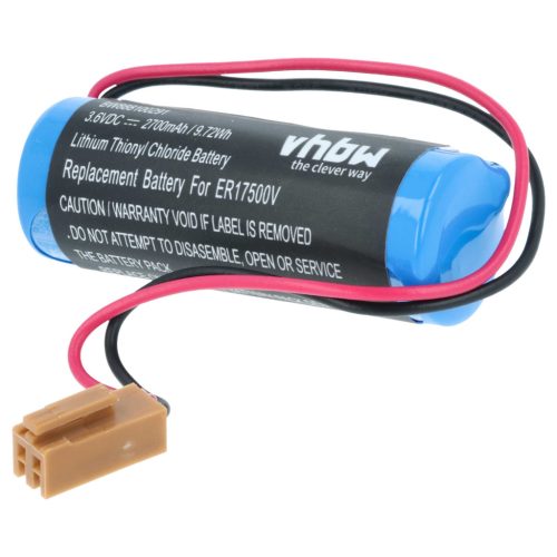 VHBW CNC Controller Battery Replacement for Maxell ER17/33 - 2700 mAh 3.6 V Li-MnO2