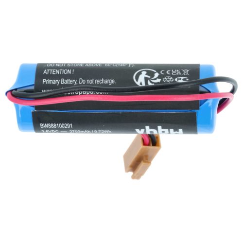VHBW CNC Controller Battery Replacement for Maxell ER17/33 - 2700 mAh 3.6 V Li-MnO2