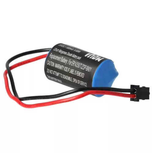 VHBW Servoantrieb Akku Omron R88A-BAT02W, JZSP-BA01, JZSP-BA0-1 - 1000 mAh 3,6 V Li-MnO2
