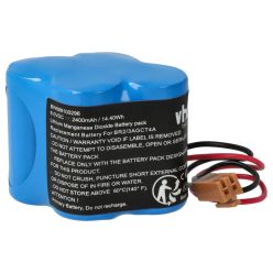   VHBW Ipari Vezérlő Akkumulátor Dantona Matt Pack (barna csatlakozóval) - 2400 mAh 6 V Li-MnO2