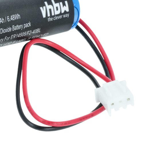 VHBW CNC Controller Battery F2-40BL, PM-20BL, LS14500-MF, FX2N-48M - 1800 mAh 3.6 V Li-SOCl2