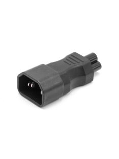 VHBW C14 - C5 Adapter, IEC 320, Fekete