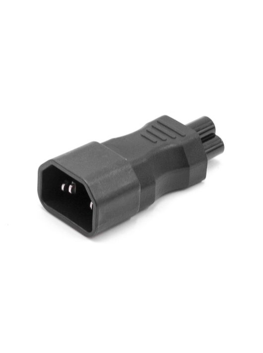 VHBW C14 - C5 Adapter, IEC 320, Fekete