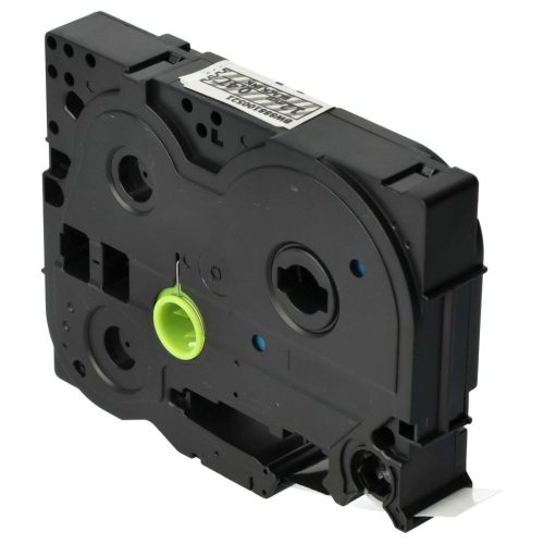 VHBW Label Tape Brother AHe-S131, HGE-S131, HGES131 - 12 mm, Black-Transparent