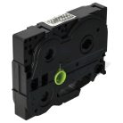 VHBW Label Tape Brother AHe-S131, HGE-S131, HGES131 - 12 mm, Black-Transparent