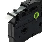 VHBW Label Tape Brother AHe-S131, HGE-S131, HGES131 - 12 mm, Black-Transparent
