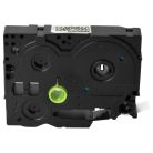 VHBW Label Tape Brother AHe-S131, HGE-S131, HGES131 - 12 mm, Black-Transparent