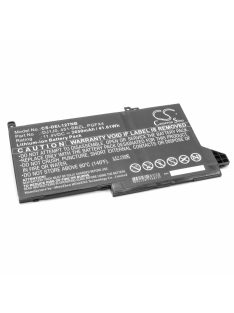   Notebook akkumulátor  Dell PGFX4, DJ1J0, ONFOH, 451-BBZL-hez - 3650 mAh 11,4 V Li-Ion, fekete