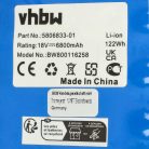 VHBW Battery Husqvarna 580 68 33-01, 580683301, 5806833-01, 580683302 - 6800 mAh 18 V Li-Ion
