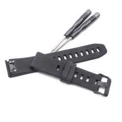   VHBW Garmin Qtix csuklópánt - 12,6 + 9,5 cm, 22 mm, szilikon, fekete