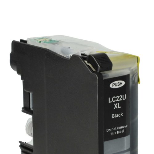 VHBW Brother LC22UBK Tintenpatrone - Schwarz 58ml + Chip