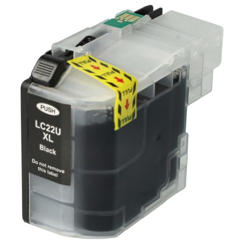 VHBW Brother LC22UBK Tintenpatrone - Schwarz 58ml + Chip