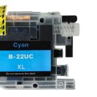 VHBW Brother LC22UC Tintenpatrone - Cyan 15 ml + Chip