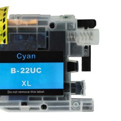 VHBW Brother LC22UC Tintenpatrone - Cyan 15 ml + Chip
