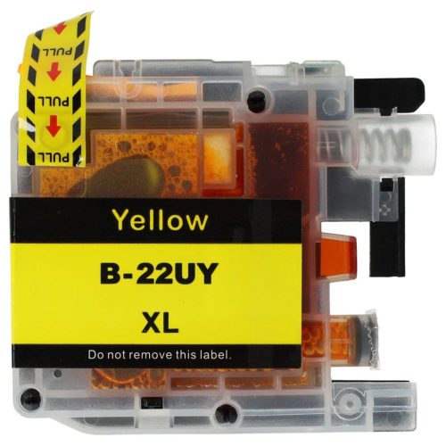 VHBW Brother LC-22U Y Tintenpatrone, 15 ml, Gelb, Chip