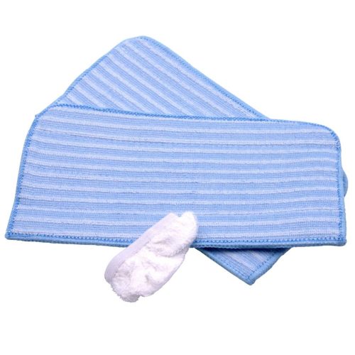 VHBW Dirt Devil 0319001 Cleaning Cloth Set (3 pieces) for Steam Mop - microfiber/cotton