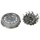 VHBW Philips SH70/50, SH70/60, SH70, SH71 3x Shaving Head - Stainless Steel