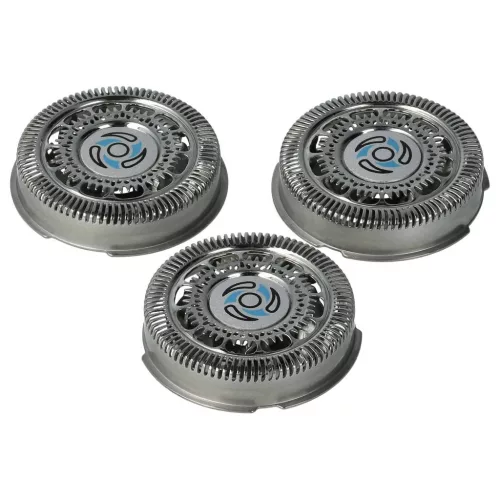 VHBW Philips SH70/50, SH70/60, SH70, SH71 3x Shaving Head - Stainless Steel