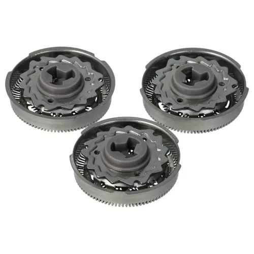 VHBW Philips SH70/50, SH70/60, SH70, SH71 3x Shaving Head - Stainless Steel