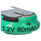 VHBW Gombelem Akku V80H - 80 mAh 1,2 V NiMH