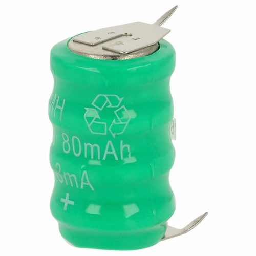 VHBW Gombelem Akkumulátor V80H 3 tűs - 80 mAh 4,8 V NiMH