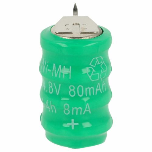 VHBW Gombelem Akkumulátor V80H 3 tűs - 80 mAh 4,8 V NiMH