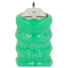 VHBW Gombelem Akkumulátor V80H 3 tűs - 80 mAh 4,8 V NiMH