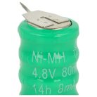 VHBW Gombelem Akkumulátor V80H 3 tűs - 80 mAh 4,8 V NiMH