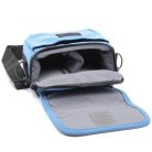 VHBW Kameratasche DMC-FZ2000, Schwarz / Grau / Blau, 195 x 155 mm