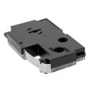 VHBW Casio XR-9GX Etikettenband, 9 mm, Schwarz-Transparent