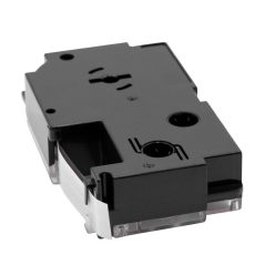   VHBW Casio XR-12GWE Etikettenband - 12 mm, Schwarz-Transparent