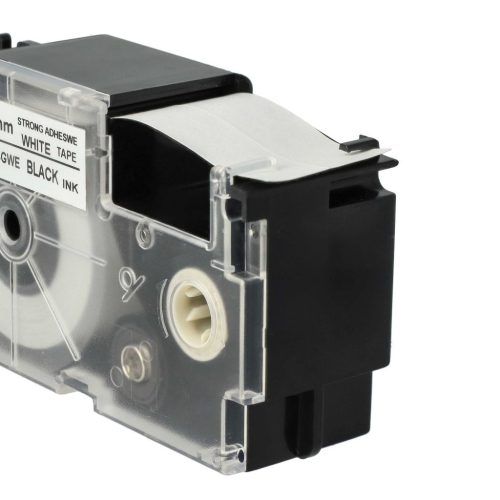 VHBW Casio XR-24GWE Etikettenband, 24 mm, Schwarz-Weiß