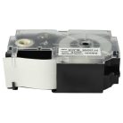 VHBW Casio XR-24GWE Etikettenband, 24 mm, Schwarz-Weiß