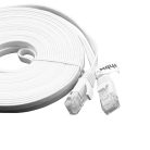 VHBW Ethernet Kábel Cat.6 - 10 m, Fehér, Lapos