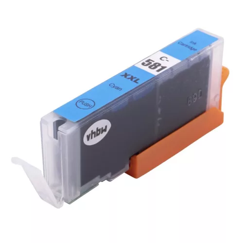 VHBW Canon CLI-581 XXL, CLI-581PGC XXL Tintenpatrone - Cyan 12 ml + Chip