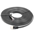 VHBW Ethernet Kábel Cat.7 - 8m, Fekete, Lapos