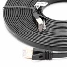 VHBW Ethernet Kábel Cat.7 - 8m, Fekete, Lapos