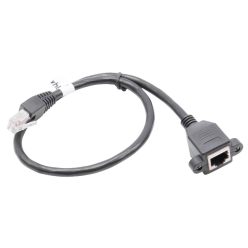 VHBW Cat6 RJ45 Dugó RJ45 Aljzat Hosszabbítókábel, 0,5 m