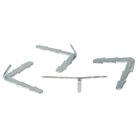 VHBW Univerzális Sütőajtó Tömítés, Szögletes Sarokhorgok, 3m, Fekete