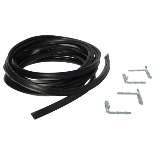 VHBW Univerzális Sütőajtó Tömítés, Szögletes Sarokhorgok, 3m, Fekete