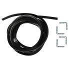 VHBW Univerzális Sütőajtó Tömítés, Szögletes Sarokhorgok, 3m, Fekete